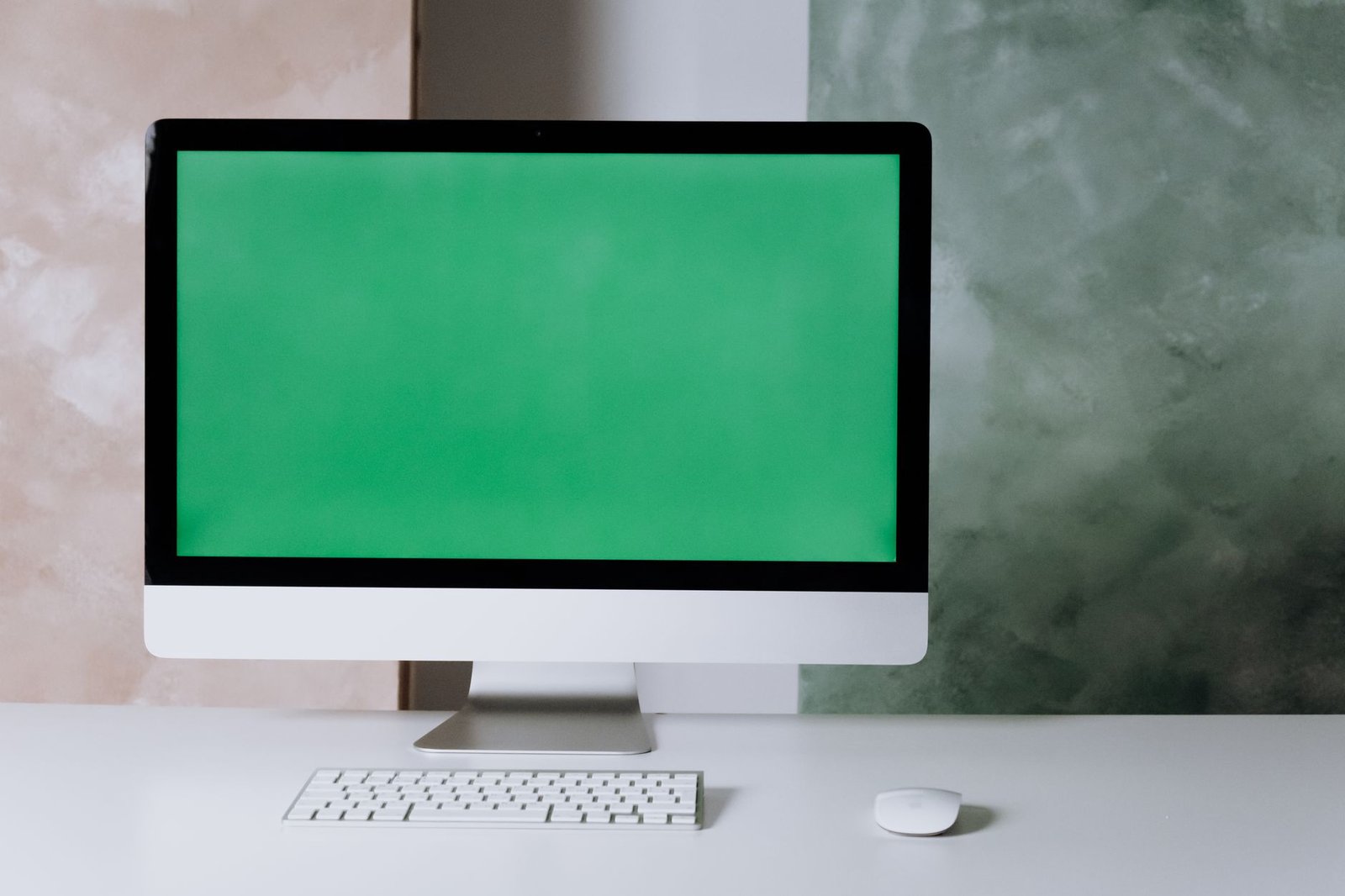 Desktop computer workspace
